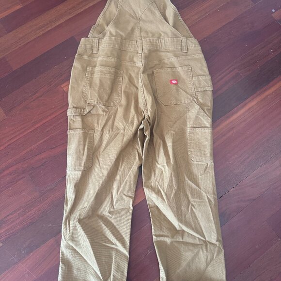 NWOT - Dickies Women's Relaxed Fit Bib Overalls - Rinsed Brown Duck - Picture 7 of 7